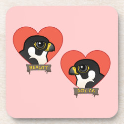 Beauty & Dot.Ca Hearts Beverage Coaster