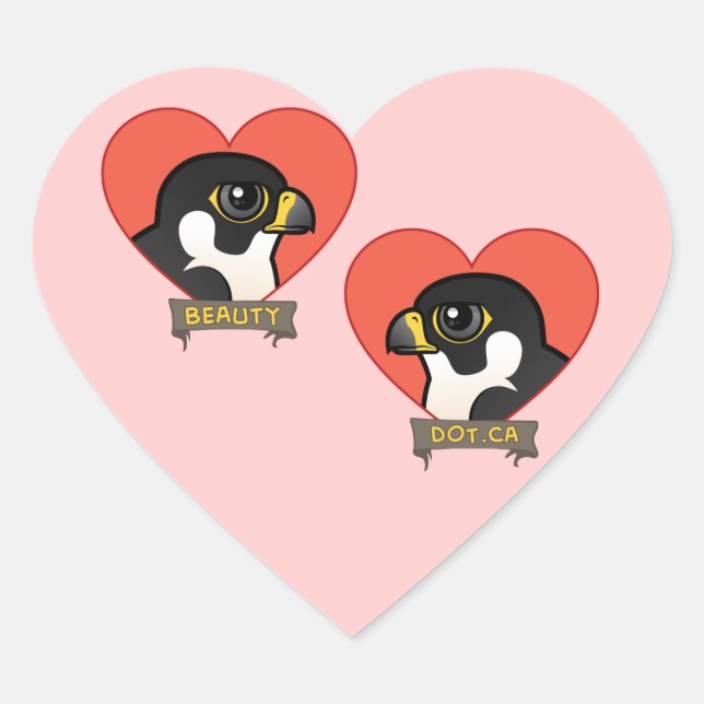 Beauty & Dot.Ca Hearts Heart Sticker (Front)