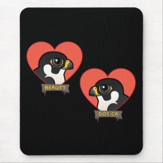Beauty & Dot.Ca Hearts Mousepad