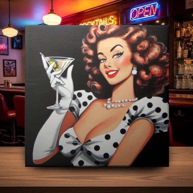 Beauty Drink Pin Up Ceramic Tile (Creator Uploaded)