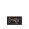 Beauty elegant faux rose gold typography black