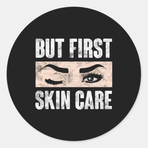 Beauty Esthetician Skin Care Classic Round Sticker