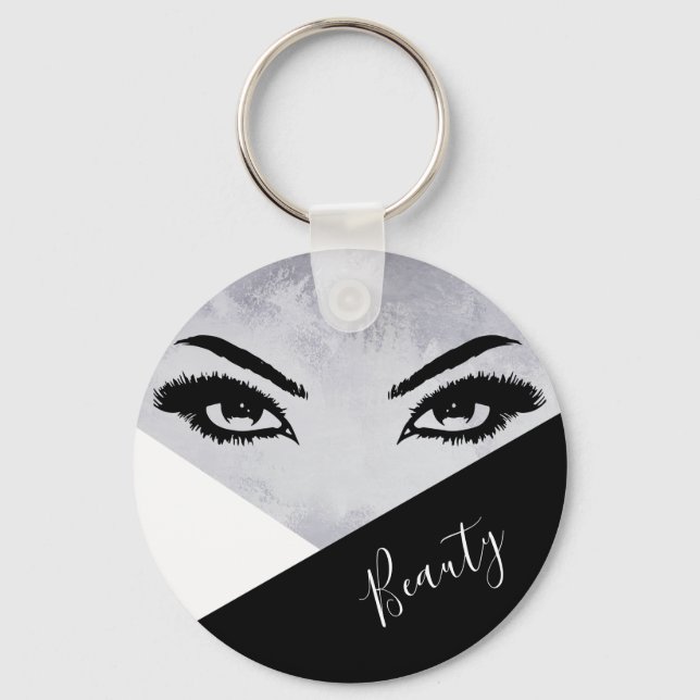 Beauty Eyelash  Keychain (Front)