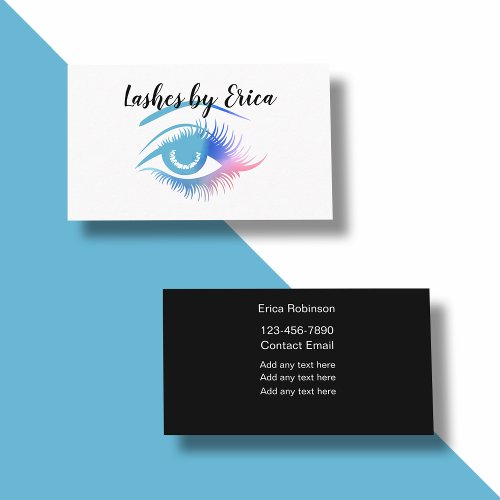 Beauty Eyelashes Theme Business Cards
