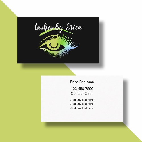 Beauty Eyelashes Theme Business Cards