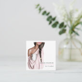 Beauty Fashion Business Card (Standing Front)