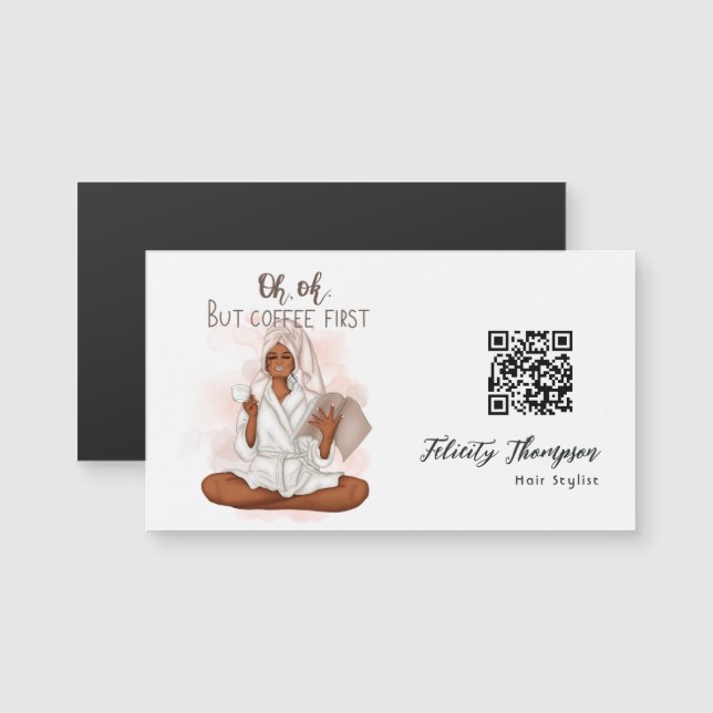 Beauty Fashion Hair QR Code (Front/Back)