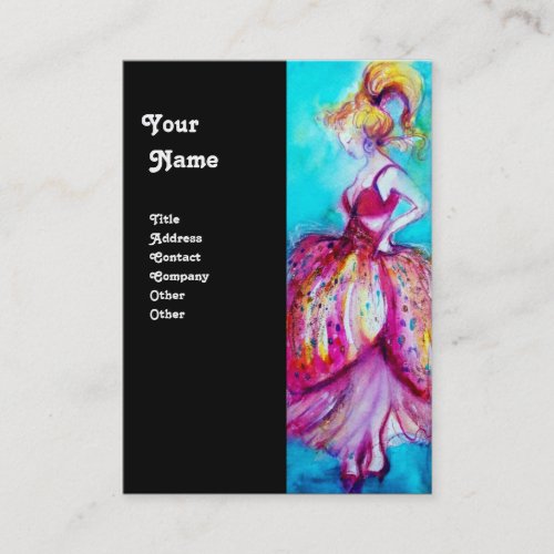 BEAUTYFASHIONMODA red pink blue green black Business Card