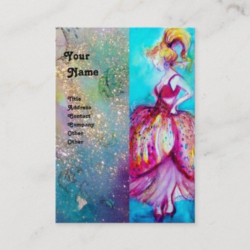 BEAUTY FASHION red pink blue green Business Card