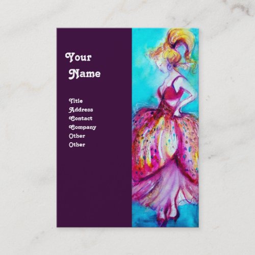 BEAUTY FASHION red pink blue green purple Business Card
