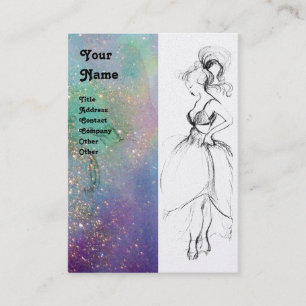 BEAUTY FASHION white pearl Business Card