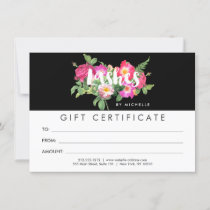 Beauty Florals Lash Extensions Black Gift Card