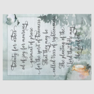 Beauty For Ashes Vertical Fox Tissue Paper