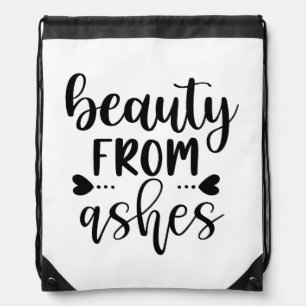 Beauty from Ashes Christian Gift Drawstring Bag