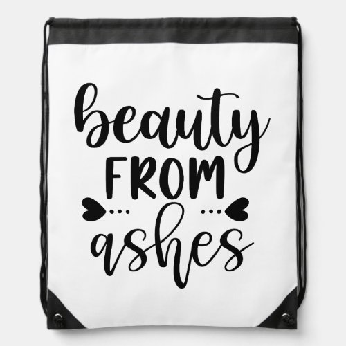 Beauty from Ashes Christian Gift Drawstring Bag