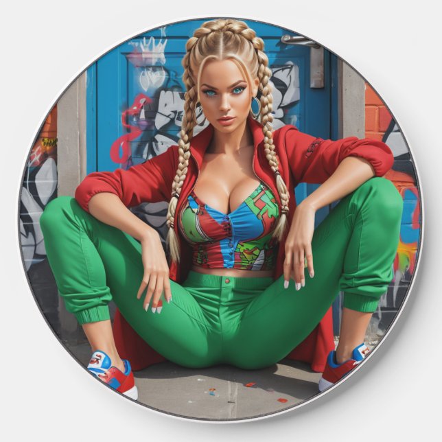 Beauty girl wireless charger  (Front)