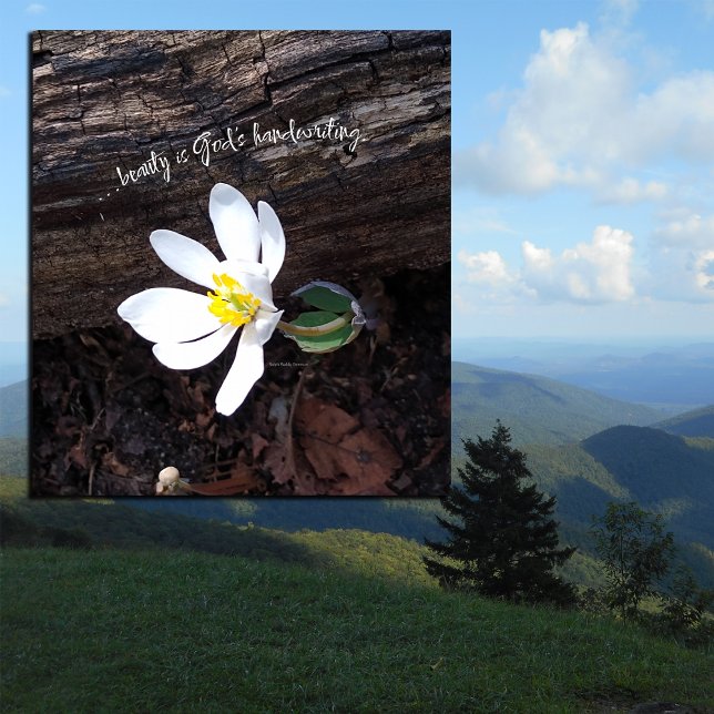 BEAUTY GOD’S HANDWRITING EMERSON EARTHY  CANVAS PRINT (Creator Uploaded)