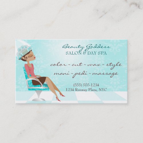 Beauty Goddess Appointment Business Cards