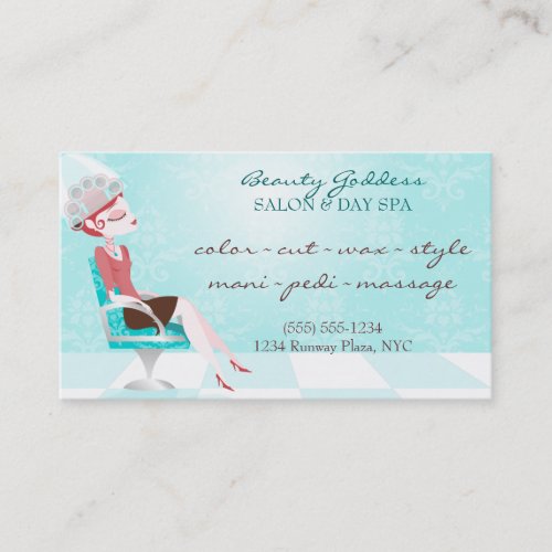 Beauty Goddess Appointment Business Card