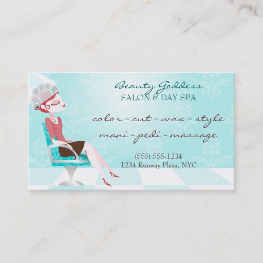 Customizable Beauty Goddess Appointment Business Card