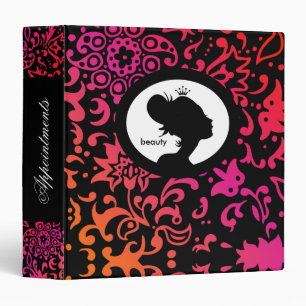Beauty Hair Salon Appointment Book Crown Binder