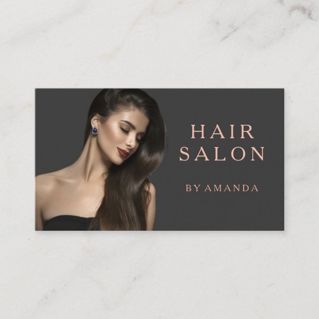 Beauty Hair Salon Business Card (Front)