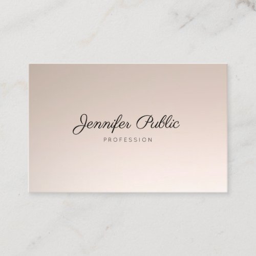 Beauty Hair Salon Handwritten Script Cosmetologist Business Card