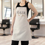 Beauty Hair Salon Neutral Beige Modern Typography  Apron<br><div class="desc">Keep your salon style polished and professional with this neutral beige modern typography apron, designed for hairstylists, beauty pros, and makeup artists who love clean, minimalist branding. Crafted in soft beige tones with bold modern lettering, this customizable apron pairs beautifully with your salon’s logo or monogram. Perfect for everyday wear...</div>