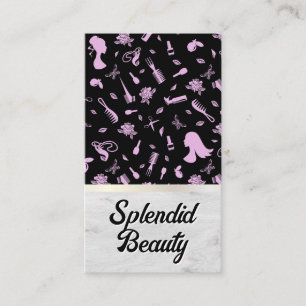 Beauty Hair Salon Pattern Appointment Card