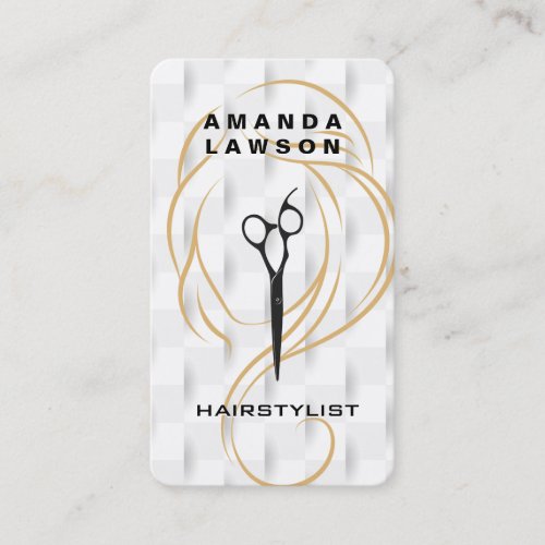 Beauty Hair | Scissors | White Layers Business Card