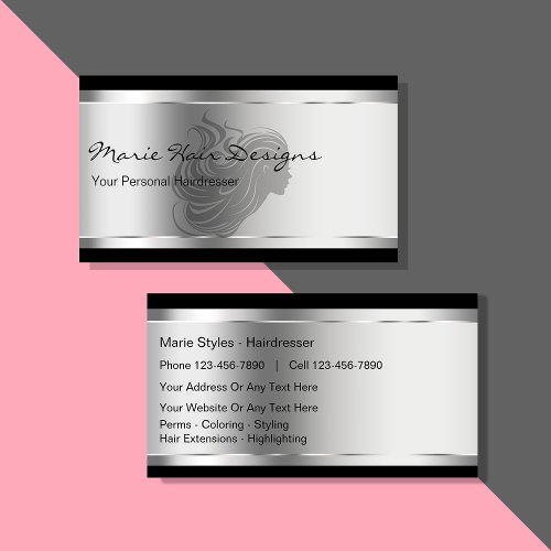 Beauty Hairdresser Business Cards