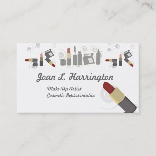 Customizable Beauty Cosmetologist Business Card