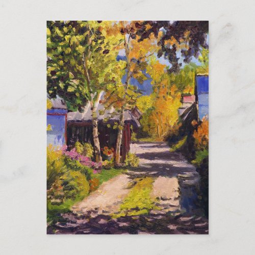 Beauty in a Colorado Urban Alley Postcard
