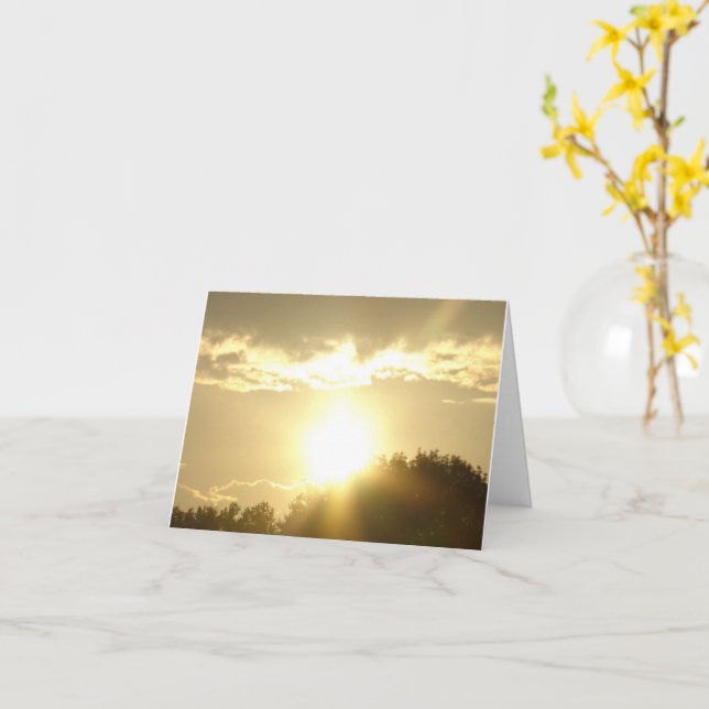 Beauty In A Sunrise Card (Yellow Flower)
