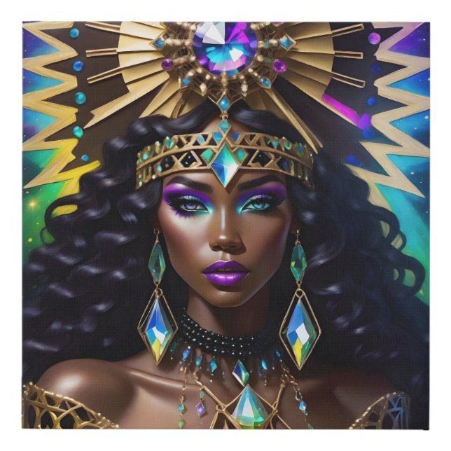 Beauty in Crystals Faux Canvas Print (Front)