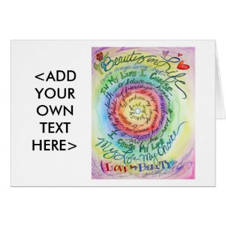 Beauty in Life Rounded Rainbow Card