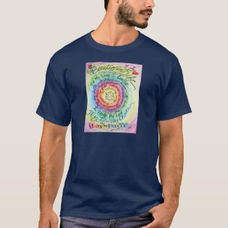 Beauty in Life Rounded Rainbow T-Shirt
