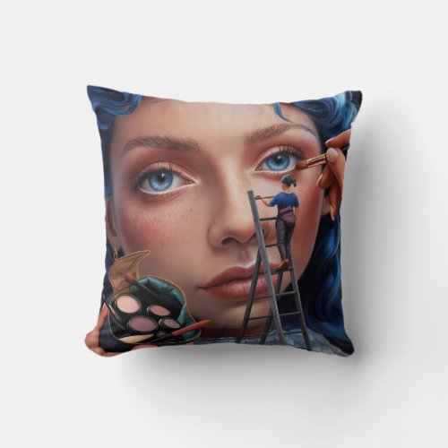 Beauty in Miniature Throw Pillow