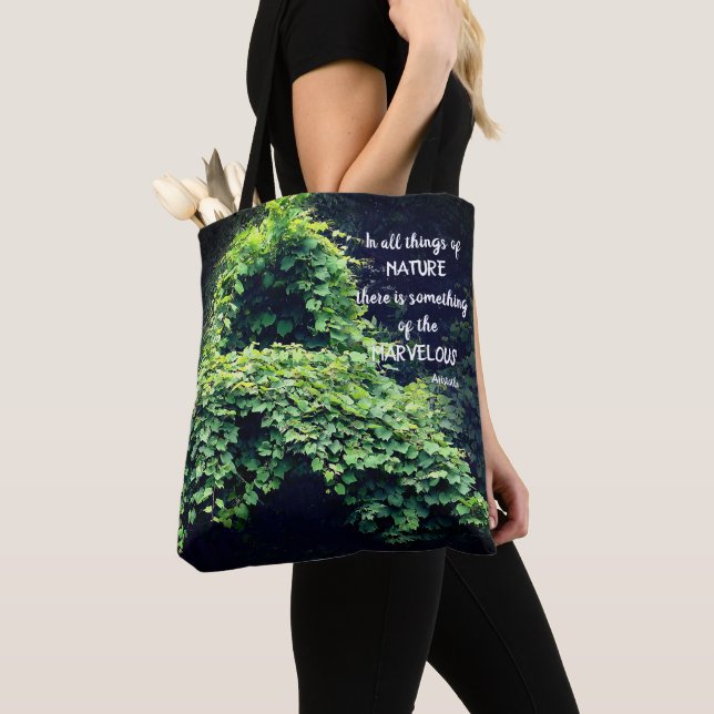 Beauty In Nature Vines Inspirational Quote  Tote Bag (Close Up)
