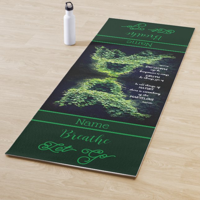 Beauty In Nature Vines Inspirational Quote Yoga Mat (In Situ)