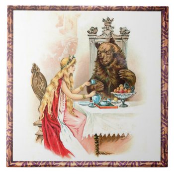 Beauty In Pink And The Beast Ceramic Tile by pinkpassions at Zazzle