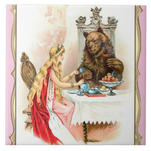 Beauty In Pink And The Beast Ceramic Tile