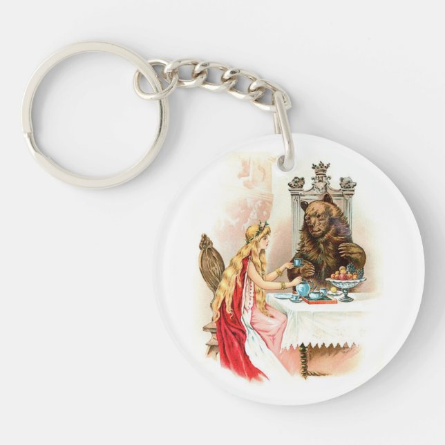 Beauty In Pink And The Beast  Keychain (Front)