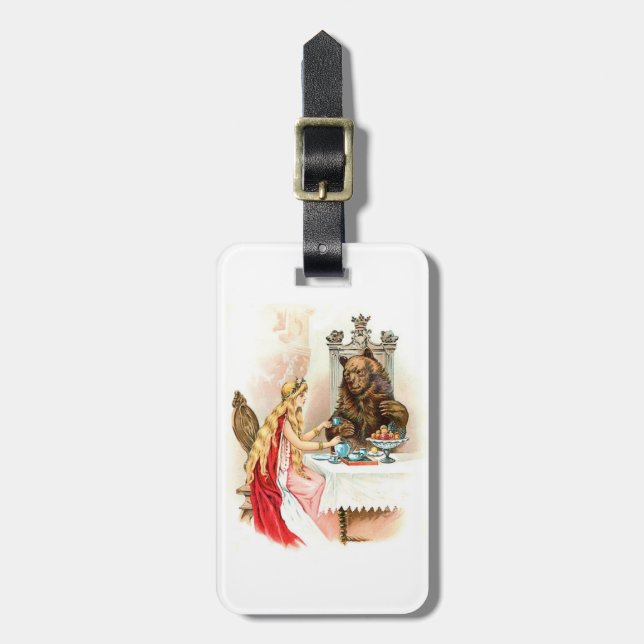Beauty In Pink And The Beast Luggage Tag (Front Vertical)