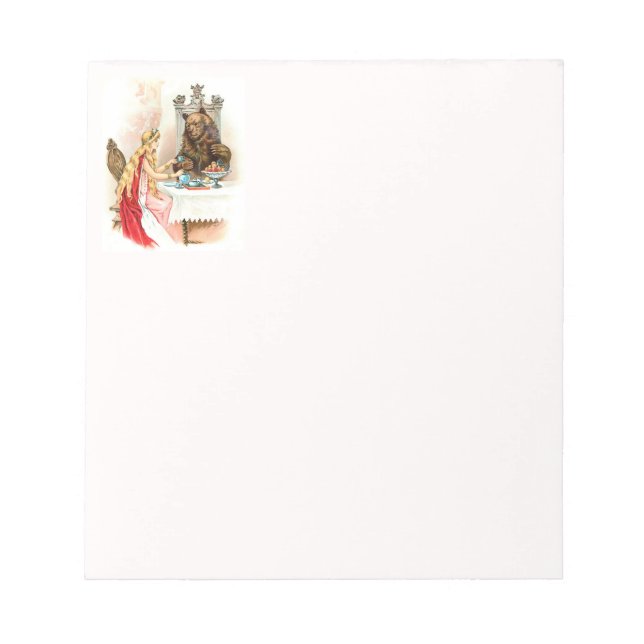 Beauty In Pink And The Beast Notepad (Front)