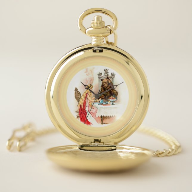 Beauty In Pink And The Beast Pocket Watch (Inside)