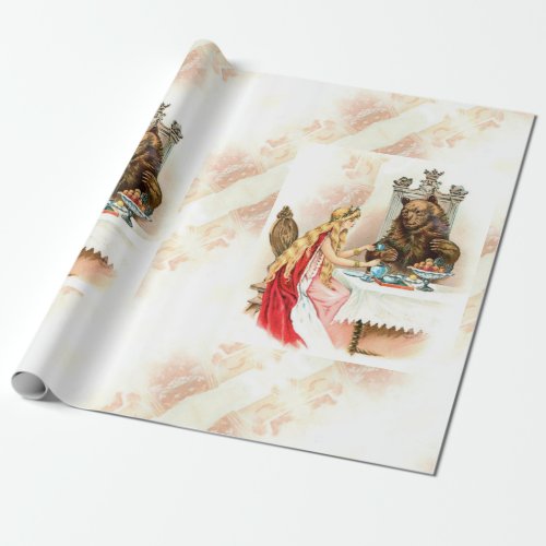 Beauty In Pink And The Beast Wrapping Paper
