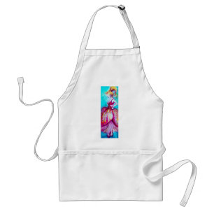 BEAUTY IN PINK DRESS / Magic Butterfly Plant Adult Apron