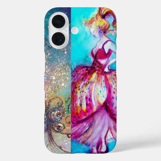 BEAUTY IN PINK DRESS / Magic Butterfly Plant Case-Mate iPhone Case (Back)