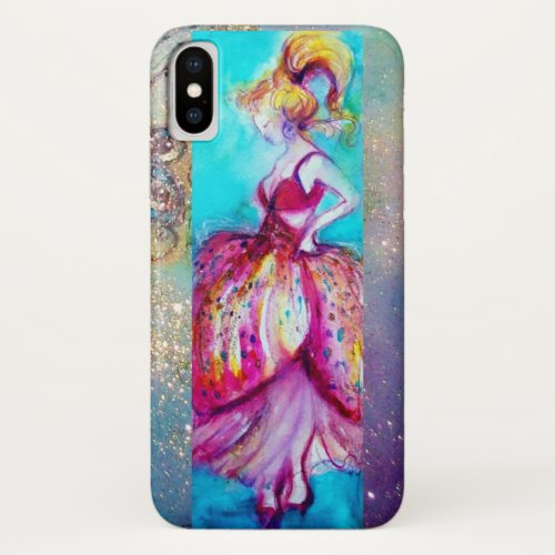 BEAUTY IN PINK DRESS  Magic Butterfly Plant iPhone XS Case